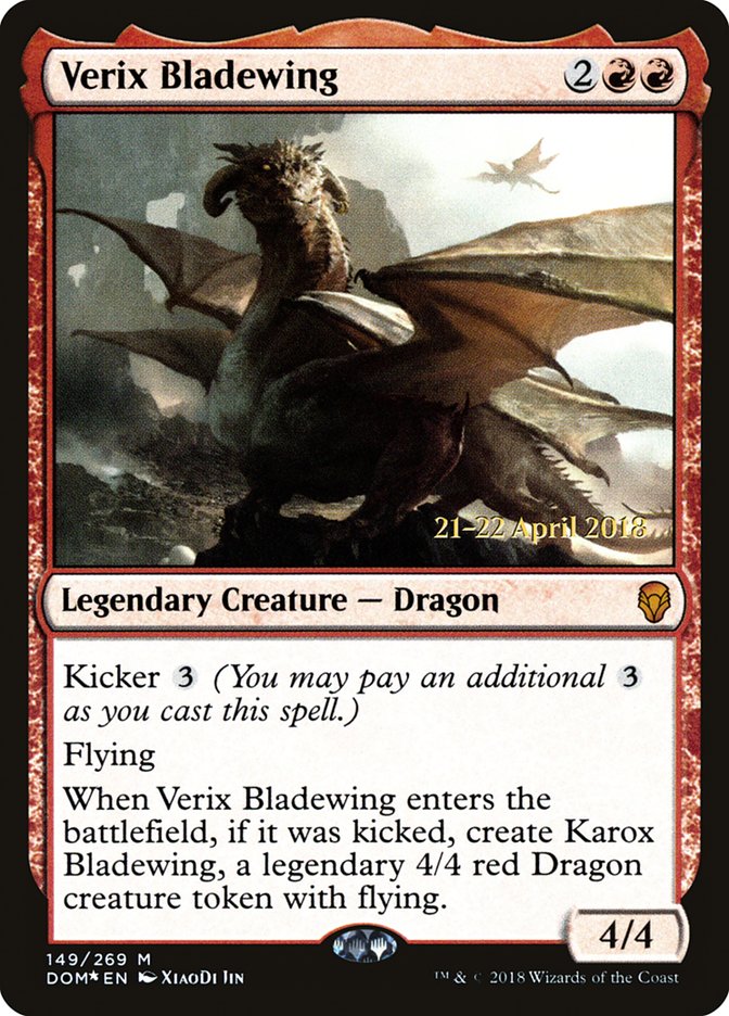Verix Bladewing [Dominaria Prerelease Promos] | Gear Gaming Bentonville