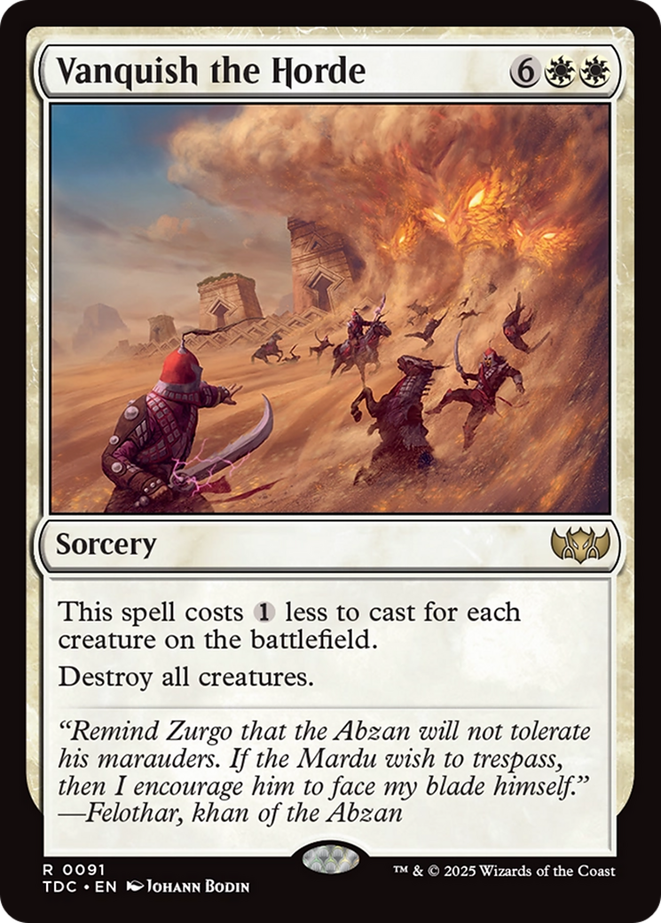 Vanquish the Horde [Tarkir: Dragonstorm Commander] | Gear Gaming Bentonville