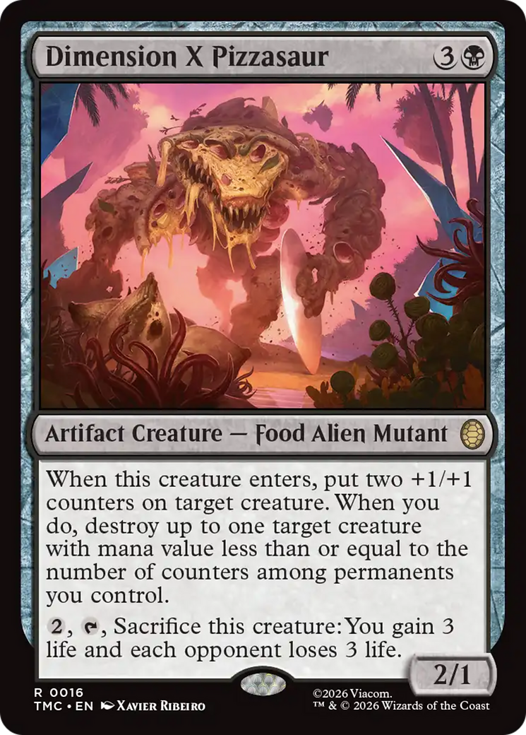 Dimension X Pizzasaur [Teenage Mutant Ninja Turtles Commander] | Gear Gaming Bentonville