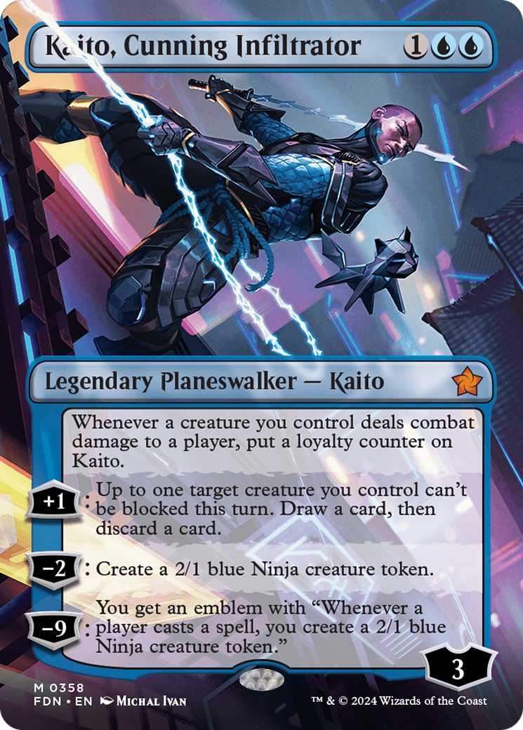 Kaito, Cunning Infiltrator (Borderless) [Foundations] | Gear Gaming Bentonville