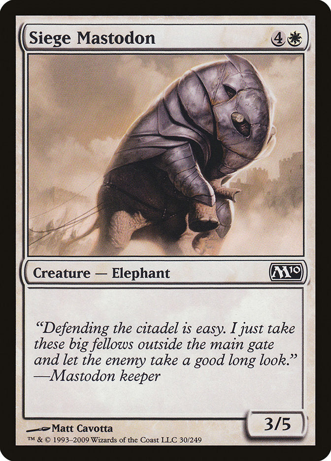 Siege Mastodon [Magic 2010] | Gear Gaming Bentonville