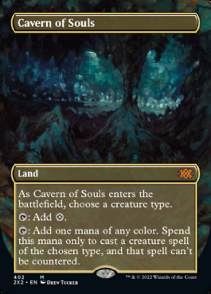 Cavern of Souls (Borderless Alternate Art) [Double Masters 2022] | Gear Gaming Bentonville