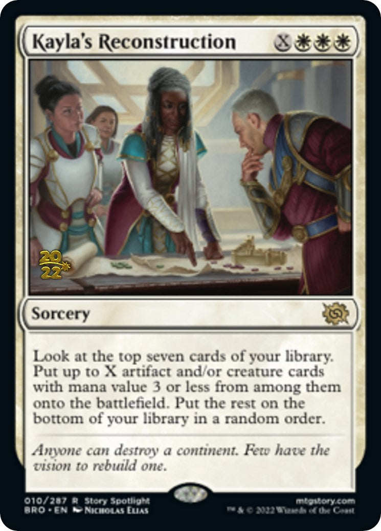 Kayla's Reconstruction [The Brothers' War Prerelease Promos] | Gear Gaming Bentonville