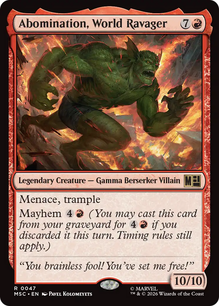 Abomination, World Ravager [Marvel Super Heroes Commander] | Gear Gaming Bentonville