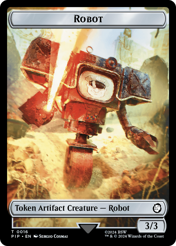 Robot // Junk Double-Sided Token [Fallout Tokens] | Gear Gaming Bentonville