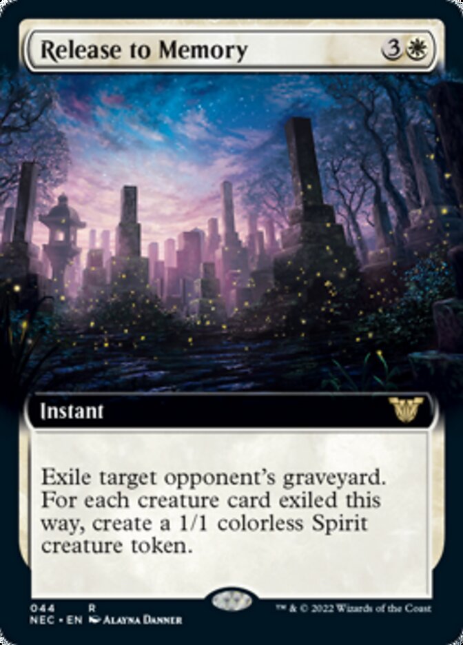 Release to Memory (Extended Art) [Kamigawa: Neon Dynasty Commander] | Gear Gaming Bentonville