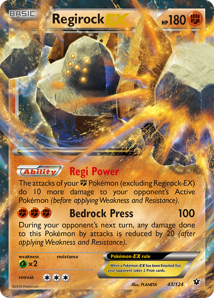 Regirock EX (43/124) [XY: Fates Collide] | Gear Gaming Bentonville