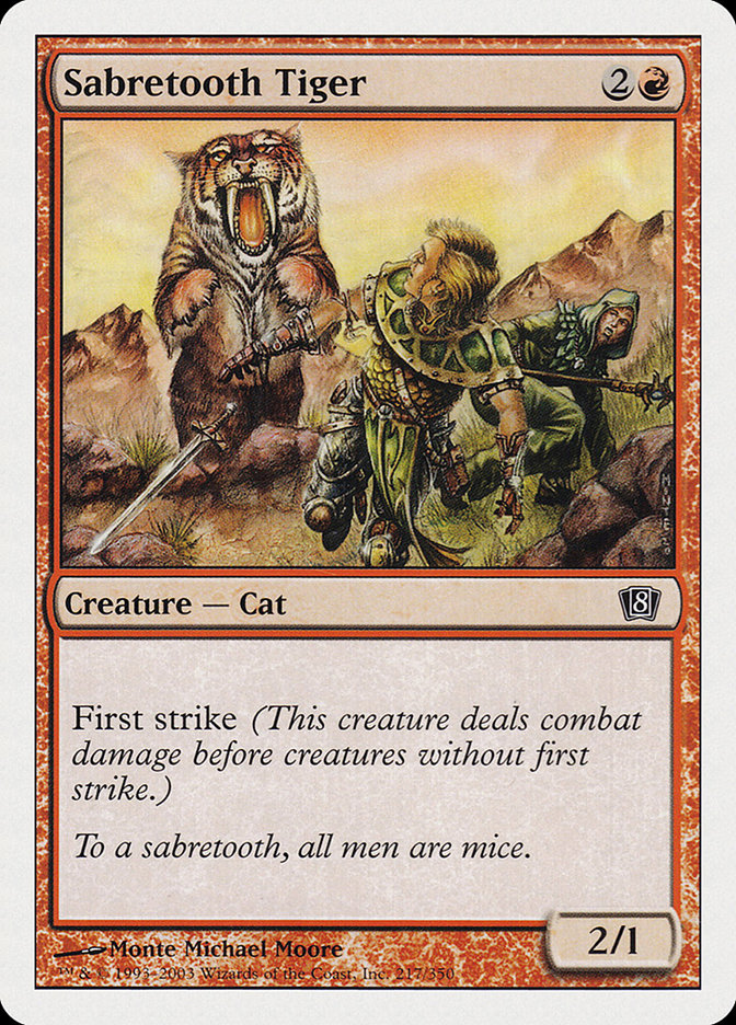 Sabretooth Tiger [Eighth Edition] | Gear Gaming Bentonville