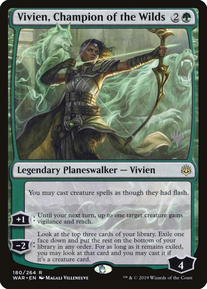 Vivien, Champion of the Wilds (Promo Pack) [War of the Spark Promos] | Gear Gaming Bentonville
