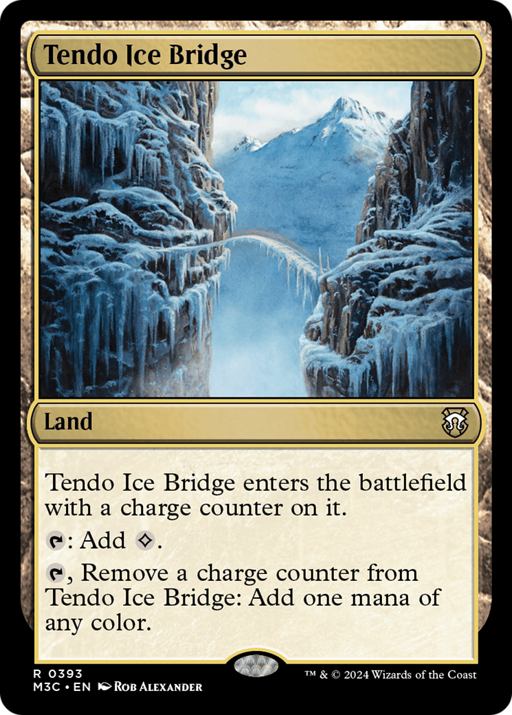 Tendo Ice Bridge (Ripple Foil) [Modern Horizons 3 Commander] | Gear Gaming Bentonville