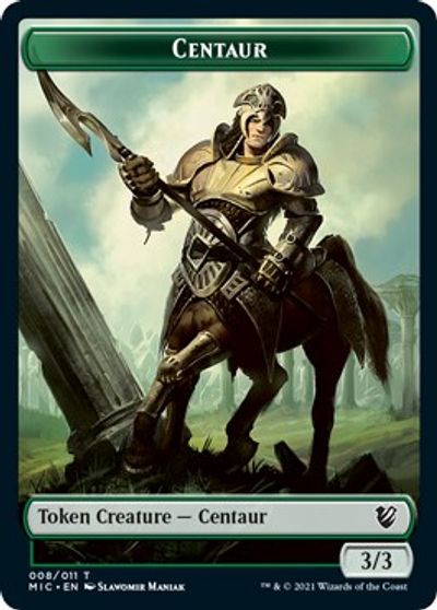Centaur // Wolf Double-Sided Token [Innistrad: Midnight Hunt Commander Tokens] | Gear Gaming Bentonville