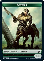 Centaur // Wolf Double-Sided Token [Innistrad: Midnight Hunt Commander Tokens] | Gear Gaming Bentonville