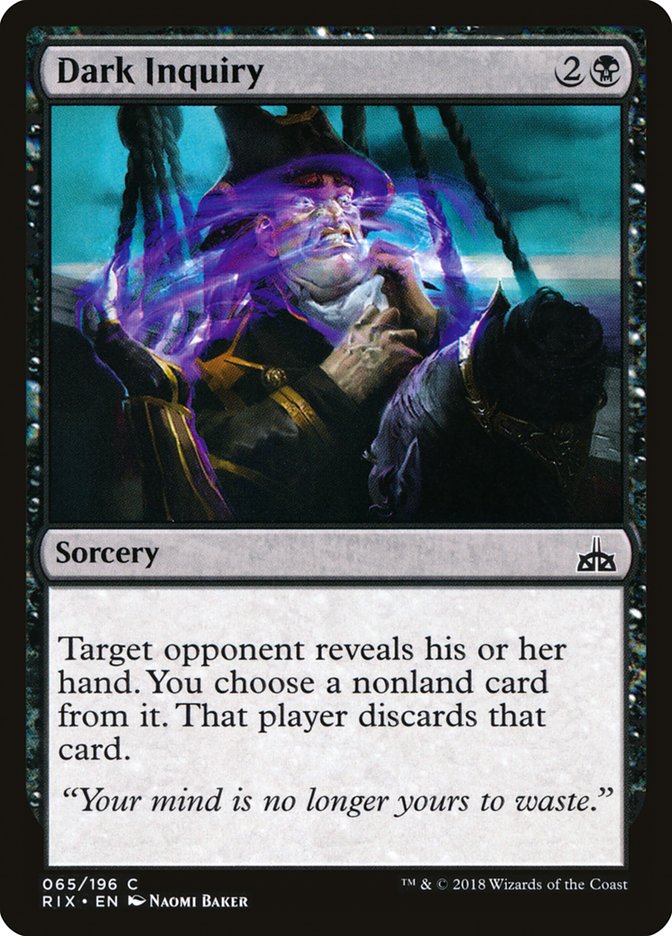 Dark Inquiry [Rivals of Ixalan] | Gear Gaming Bentonville