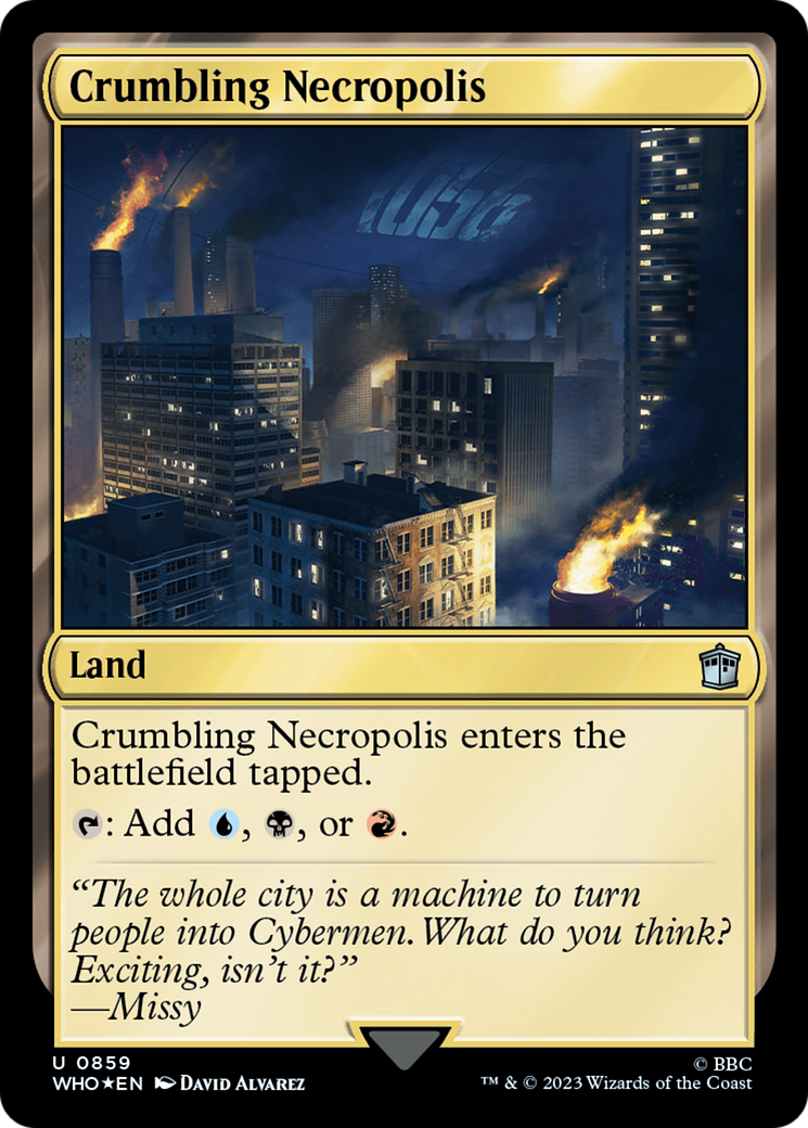 Crumbling Necropolis (Surge Foil) [Doctor Who] | Gear Gaming Bentonville