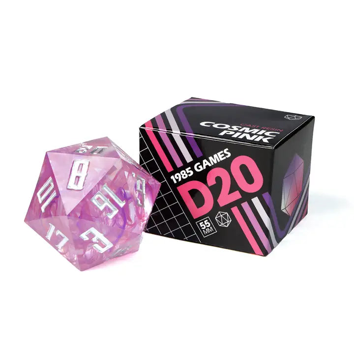 55mm Cosmic Pink D20 | Gear Gaming Bentonville