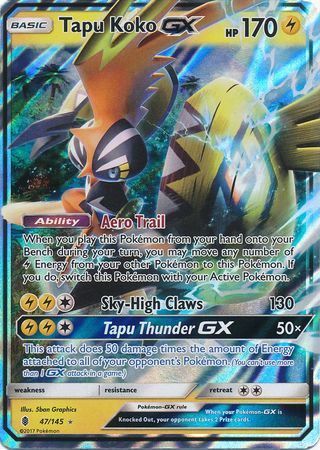 Tapu Koko GX (47/145) (Jumbo Card) [Sun & Moon: Guardians Rising] | Gear Gaming Bentonville