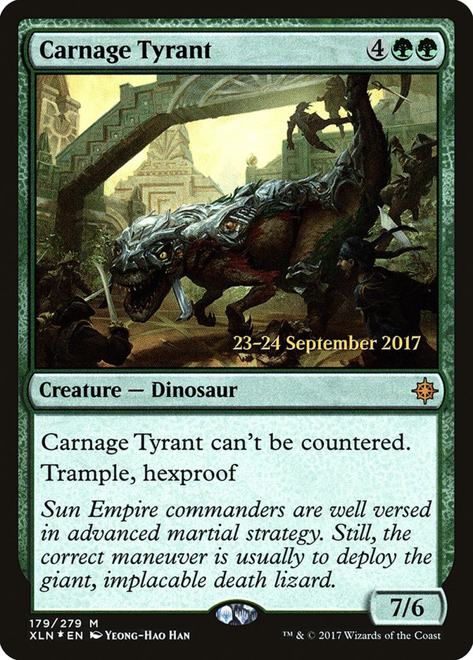 Carnage Tyrant [Ixalan Prerelease Promos] | Gear Gaming Bentonville