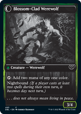 Weaver of Blossoms // Blossom-Clad Werewolf [Innistrad: Double Feature] | Gear Gaming Bentonville