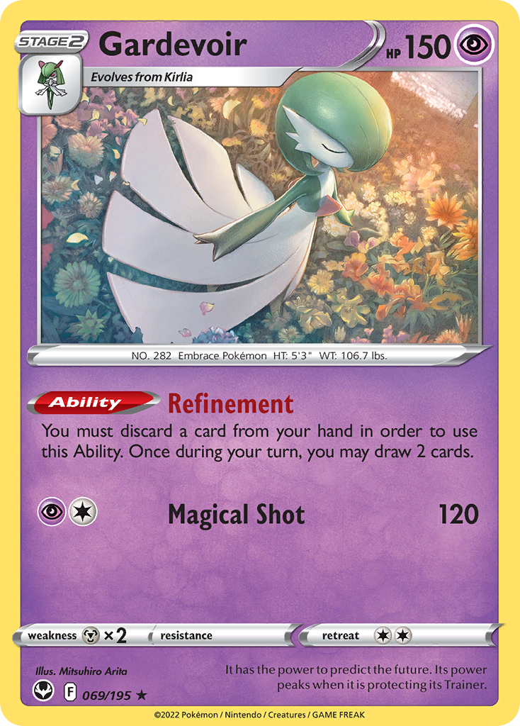 Gardevoir (069/195) (Theme Deck Exclusive) [Sword & Shield: Silver Tempest] | Gear Gaming Bentonville