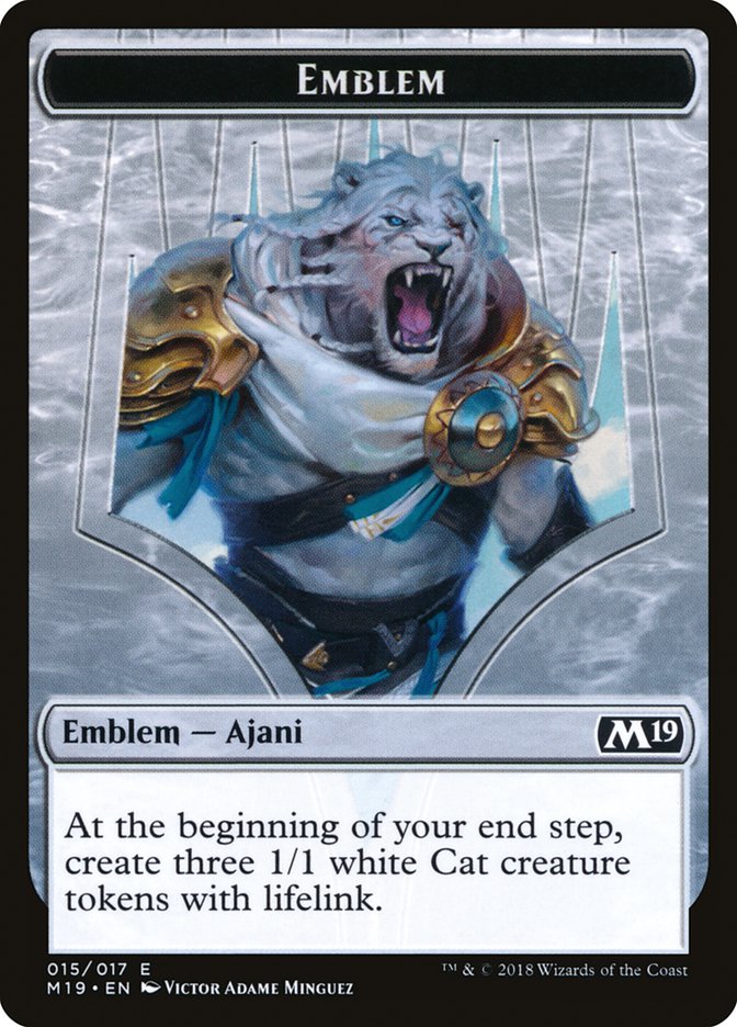 Ajani, Adversary of Tyrants Emblem [Core Set 2019 Tokens] | Gear Gaming Bentonville
