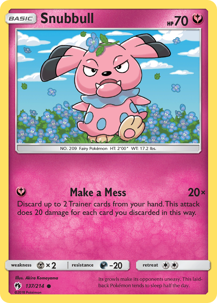 Snubbull (137/214) [Sun & Moon: Lost Thunder] | Gear Gaming Bentonville