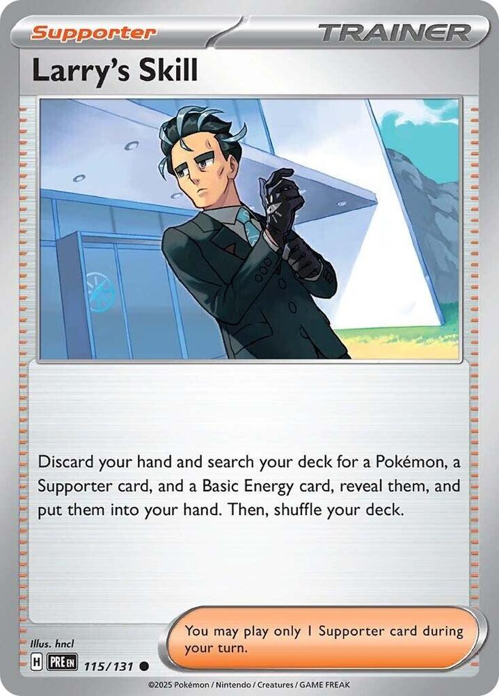 Larry's Skill (115/131) [Scarlet & Violet: Prismatic Evolutions] | Gear Gaming Bentonville