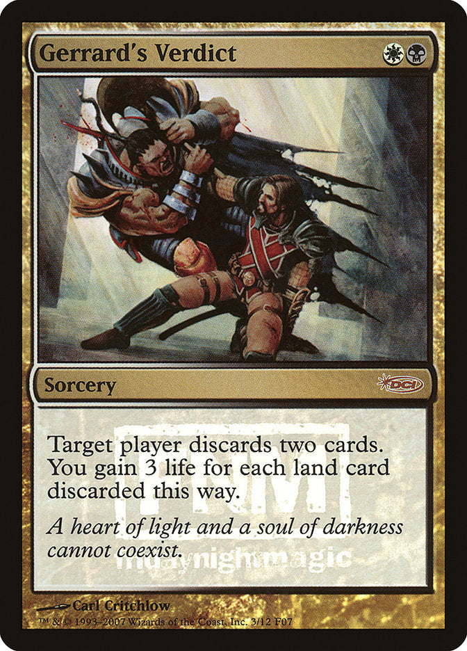 Gerrard's Verdict [Friday Night Magic 2007] | Gear Gaming Bentonville