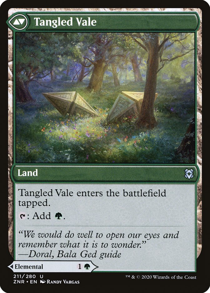 Tangled Florahedron // Tangled Vale [Zendikar Rising] | Gear Gaming Bentonville