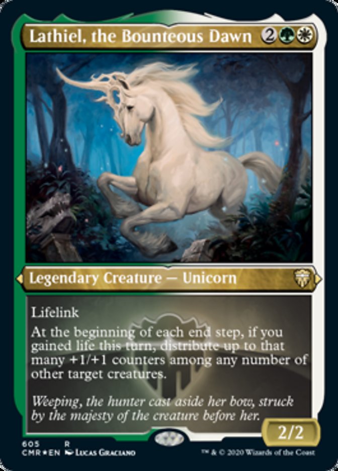 Lathiel, the Bounteous Dawn (Etched) [Commander Legends] | Gear Gaming Bentonville