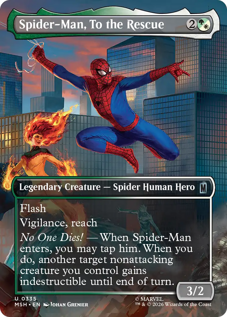 Spider-Man, To the Rescue (Borderless) [Marvel Super Heroes] | Gear Gaming Bentonville