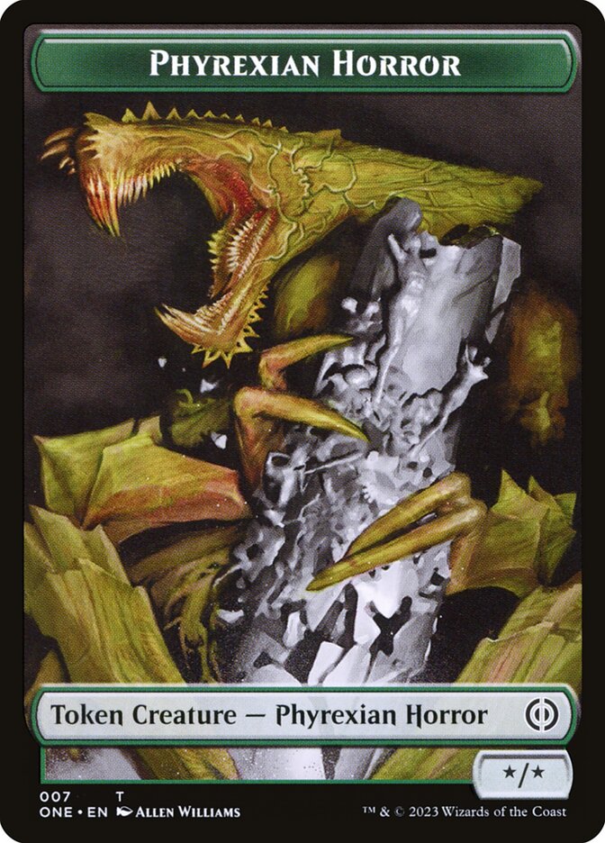 Phyrexian Goblin // Phyrexian Horror Double-Sided Token [Phyrexia: All Will Be One Tokens] | Gear Gaming Bentonville