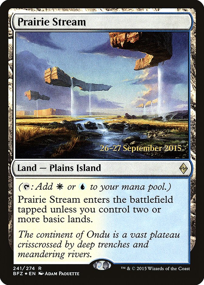 Prairie Stream [Battle for Zendikar Prerelease Promos] | Gear Gaming Bentonville