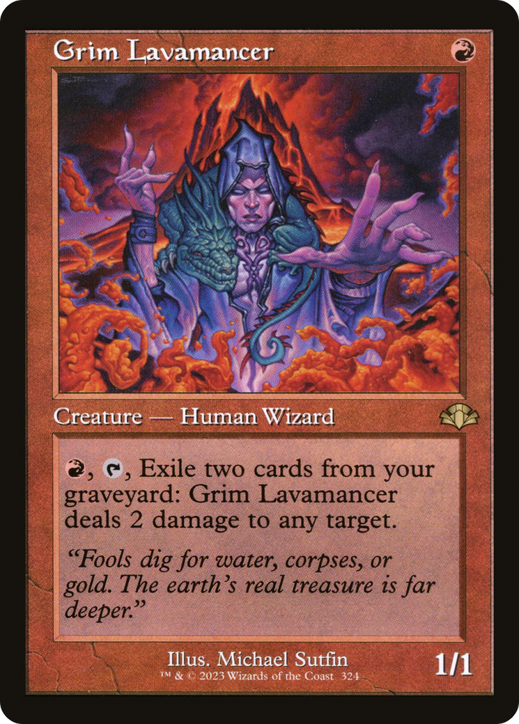 Grim Lavamancer (Retro) [Dominaria Remastered] | Gear Gaming Bentonville