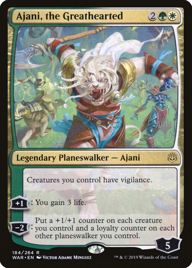 Ajani, the Greathearted (Promo Pack) [War of the Spark Promos] | Gear Gaming Bentonville