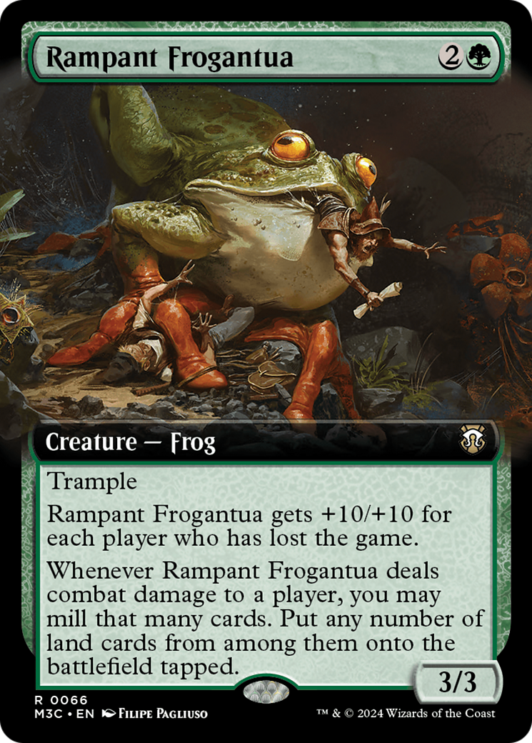 Rampant Frogantua (Extended Art) [Modern Horizons 3 Commander] | Gear Gaming Bentonville