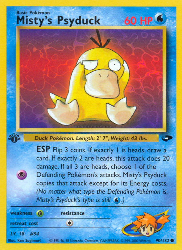 Misty's Psyduck (90/132) [Gym Challenge 1st Edition] | Gear Gaming Bentonville