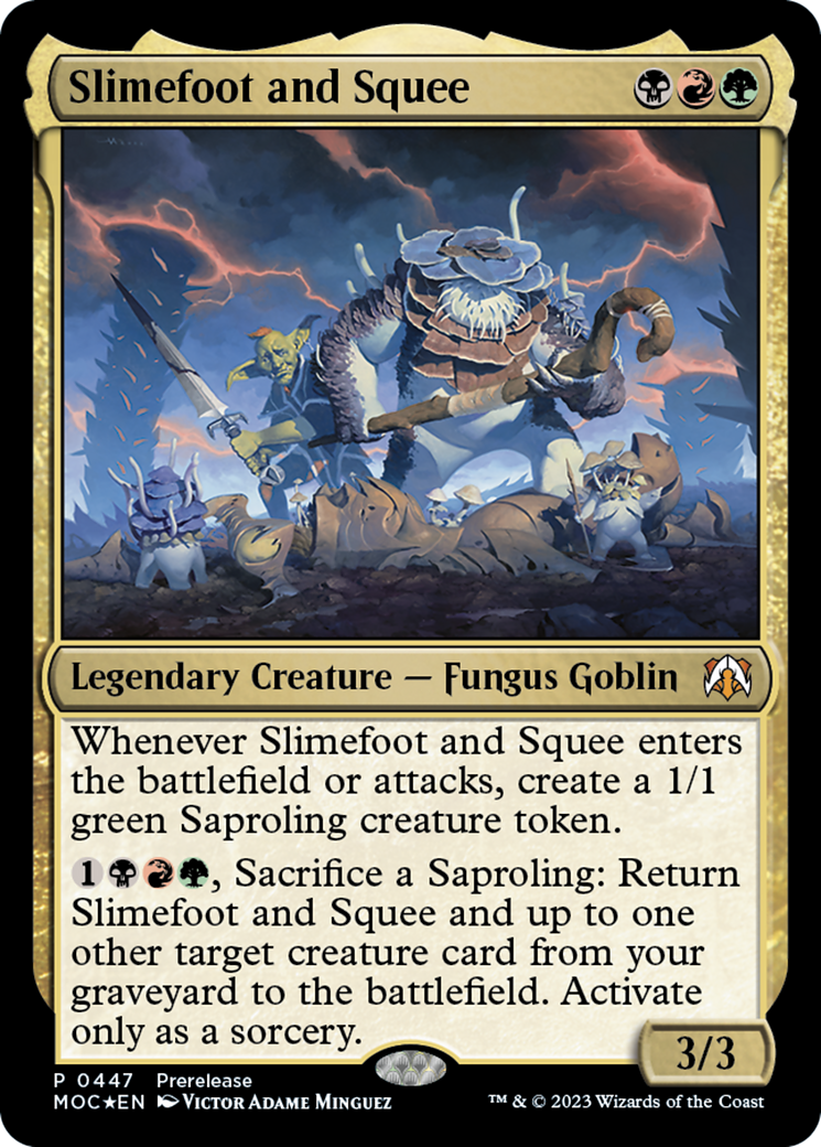 Slimefoot and Squee [March of the Machine Commander Prerelease Promos] | Gear Gaming Bentonville