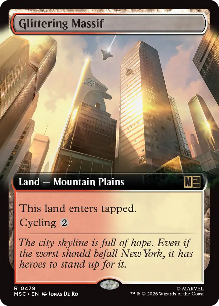 Glittering Massif (Extended Art) [Marvel Super Heroes Commander] | Gear Gaming Bentonville