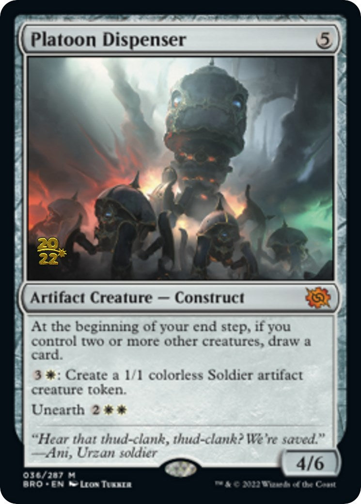 Platoon Dispenser [The Brothers' War Prerelease Promos] | Gear Gaming Bentonville