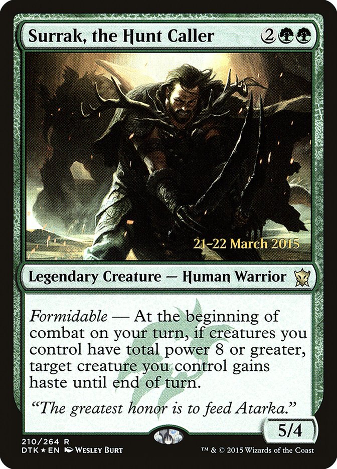 Surrak, the Hunt Caller [Dragons of Tarkir Prerelease Promos] | Gear Gaming Bentonville