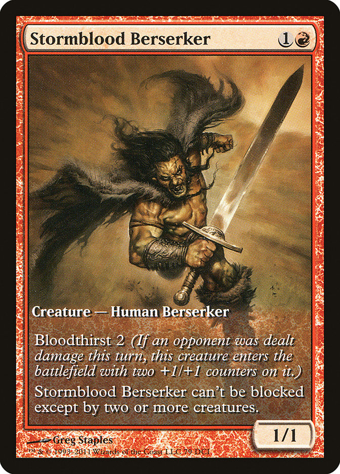 Stormblood Berserker (Extended Art) [Magic 2012 Promos] | Gear Gaming Bentonville