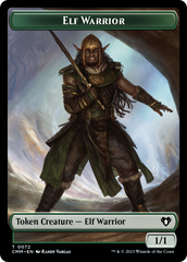 Elf Warrior // Cleric Double-Sided Token [Commander Masters Tokens] | Gear Gaming Bentonville