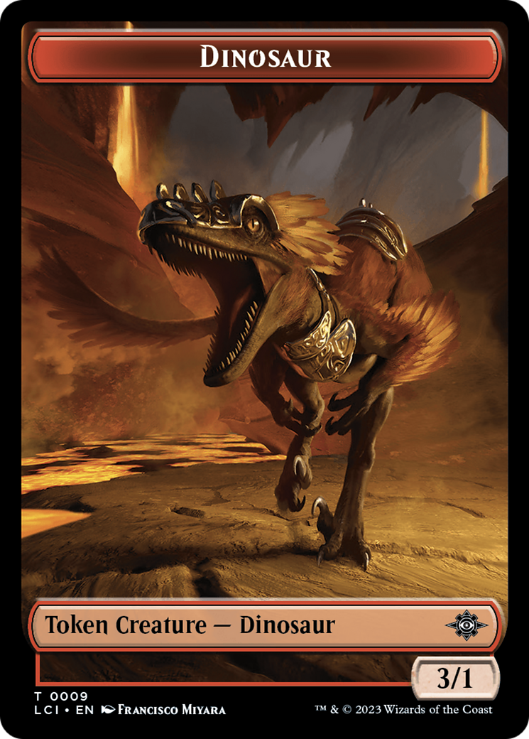 Vampire // Dinosaur (0009) Double-Sided Token [The Lost Caverns of Ixalan Tokens] | Gear Gaming Bentonville