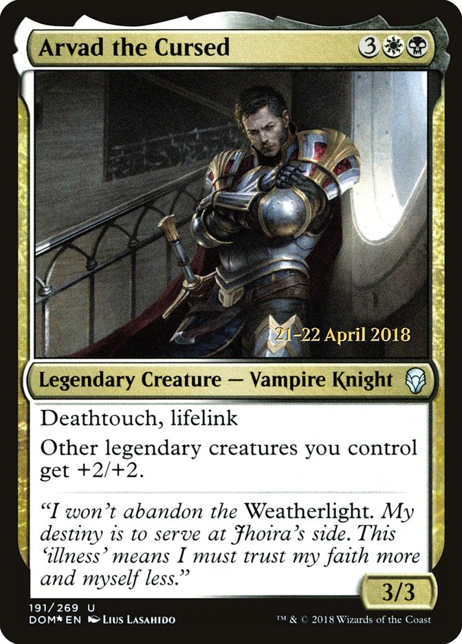 Arvad the Cursed [Dominaria Prerelease Promos] | Gear Gaming Bentonville