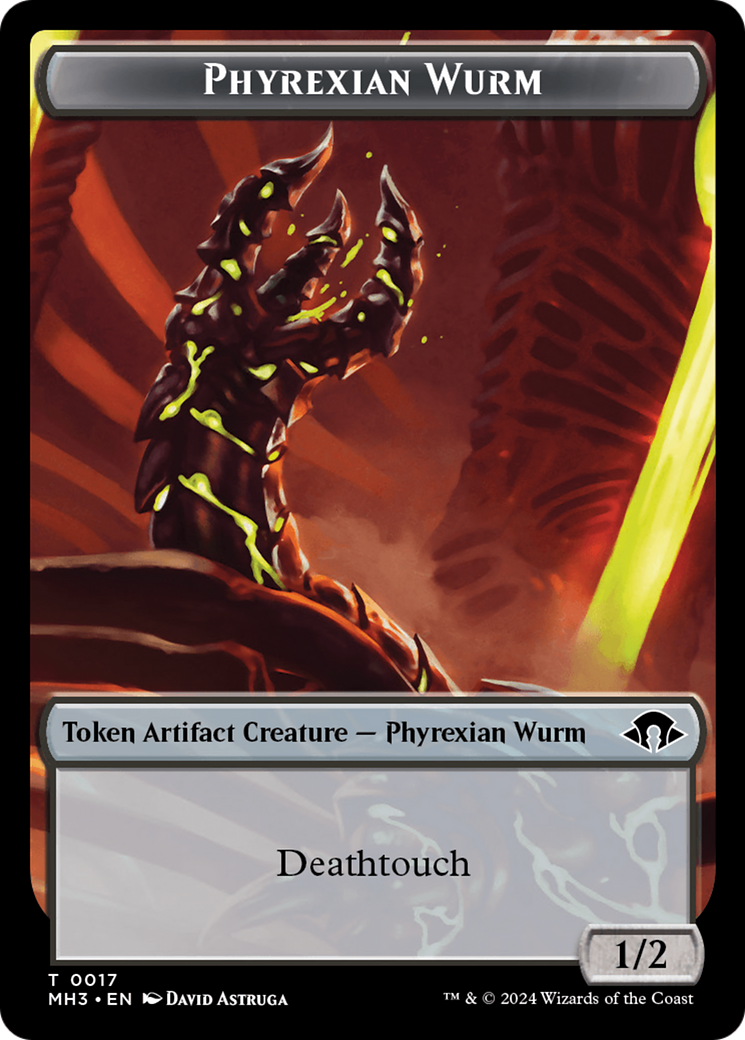 Phyrexian Wurm Token (0017) [Modern Horizons 3 Tokens] | Gear Gaming Bentonville