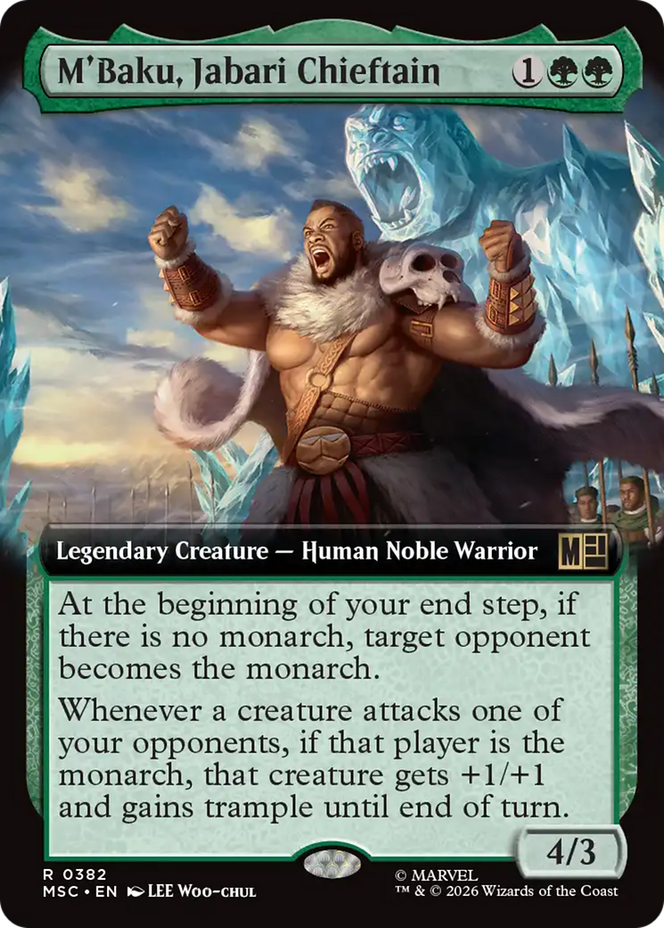 M'Baku, Jabari Chieftain (Extended Art) [Marvel Super Heroes Commander] | Gear Gaming Bentonville