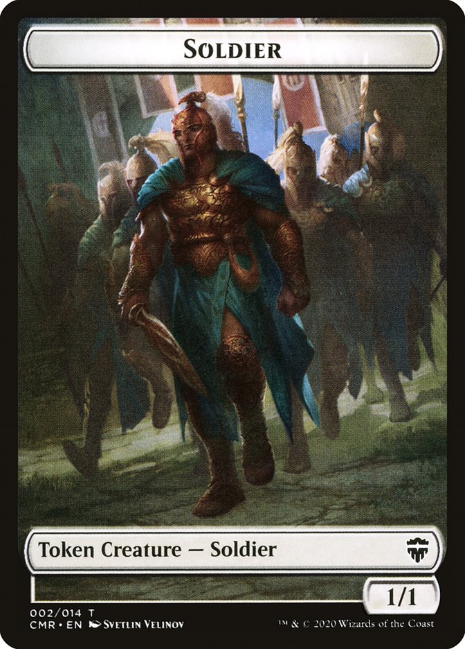 Soldier // Zombie Double-Sided Token [Commander Legends Tokens] | Gear Gaming Bentonville