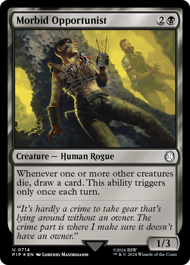 Morbid Opportunist (Surge Foil) [Fallout] | Gear Gaming Bentonville