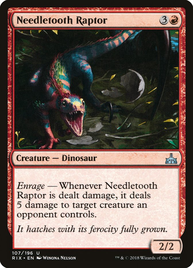 Needletooth Raptor [Rivals of Ixalan] | Gear Gaming Bentonville
