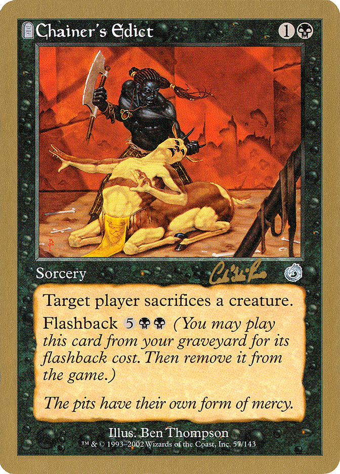 Chainer's Edict (Carlos Romao) [World Championship Decks 2002] | Gear Gaming Bentonville